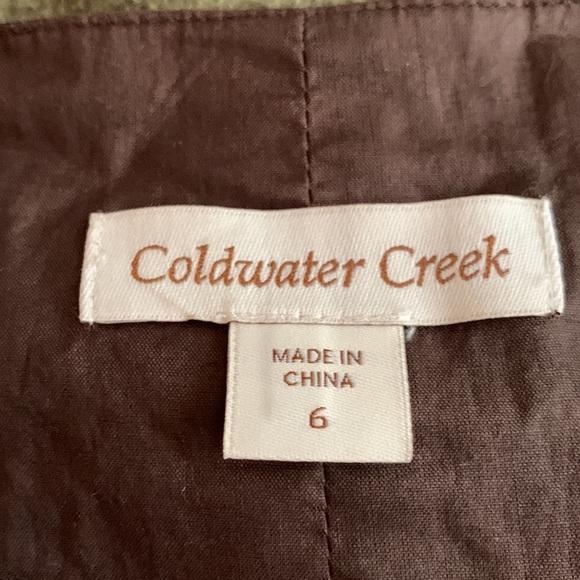 Coldwater Creek brown, shift dress.  Size 6.  Knee length. - Picture 3 of 5